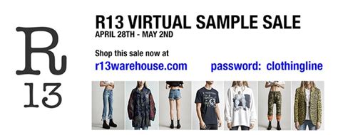 clothing line sample sales.